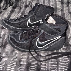 Nike Black High-Top Westling Shoes